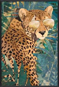 Плакат Moviestar Cheetah in the gold and green jungle