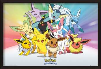 Плакат с рамка Pokemon - Eevee