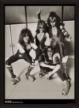 Плакат с рамка Kiss - Amsterdam 1976
