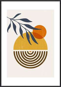 Плакат Abstract  Sun print boho minimalist