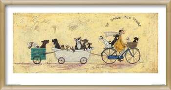 Художествен печат Sam Toft - The Doggie Taxi Service