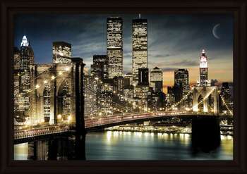Плакат с рамка Manhattan - Lights