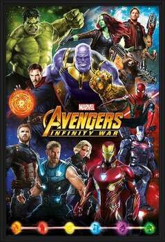 Плакат с рамка Avengers: Infinity War - Characters