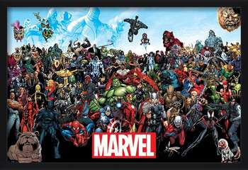 Плакат с рамка Marvel - Universe