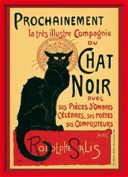 Плакат с рамка Le Chat Noir - Steinlein + 39R