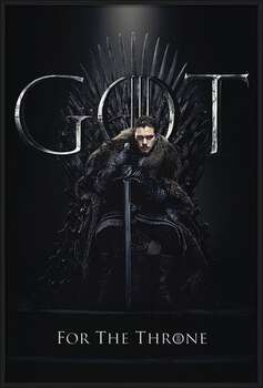 Плакат с рамка Game of Thrones - Jon For The Throne
