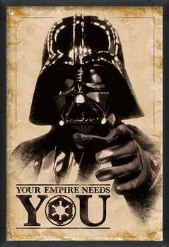 Плакат с рамка Star Wars - Your Empire Needs You