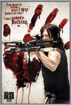 Плакат с рамка Walking Dead - Bloody Hand Daryl