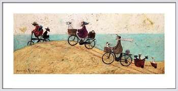 Плакат с рамка Sam Toft - Electric Bike Ride