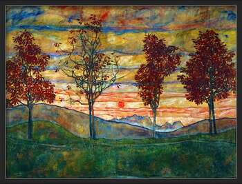 Плакат Four Trees